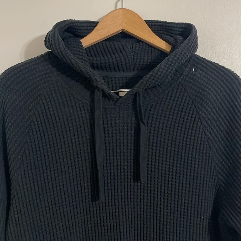 Ugg Men's Huck Thermal Hoodie Black Size medium - Picture 3 of 10